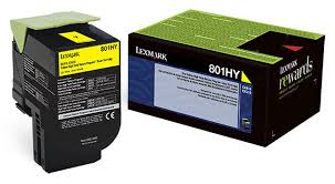 Lexmark CX310, CX410, CX510 Standard Yield Yellow Toner Cartridge